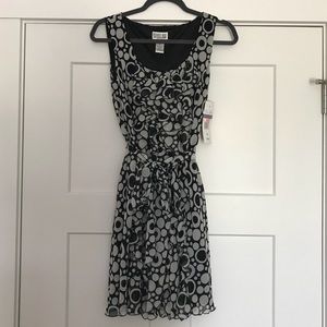 polka-dot formal dress